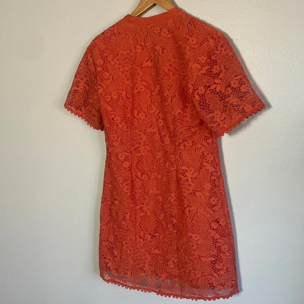 Amuse Society Coral‎ Button-Down Lace Dress Size Small - Picture 5 of 9